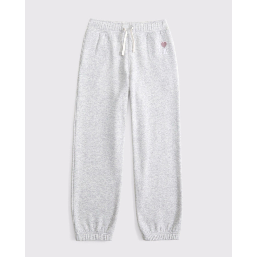 Abercrombie & Fitch Girls Graphic Fleece Sweatpants I❤️LA Size 7/8 EUC